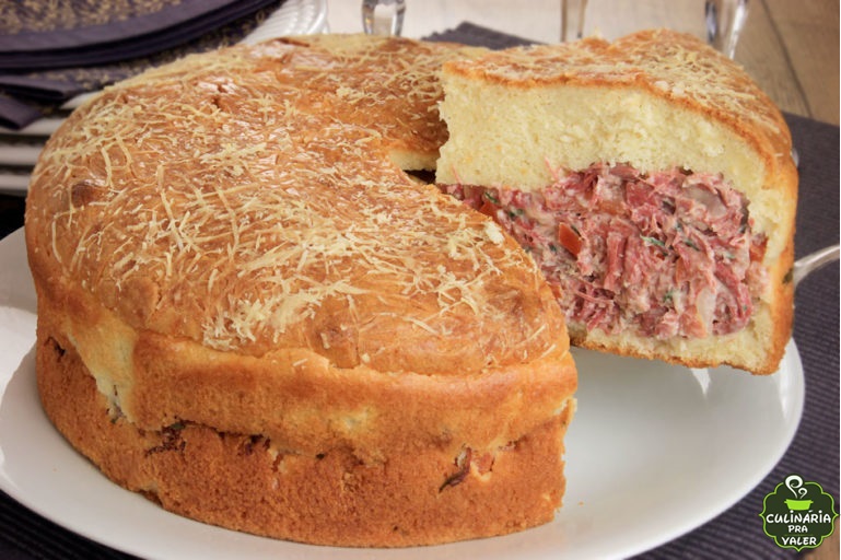 Torta de batata com carne seca