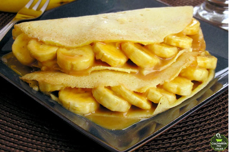 Crepe de banana uma delícia de receita