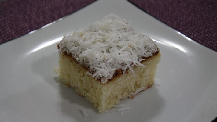 Receita de bolo de coco de liquidificador