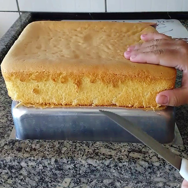 Receita de bolo pão de ló grande