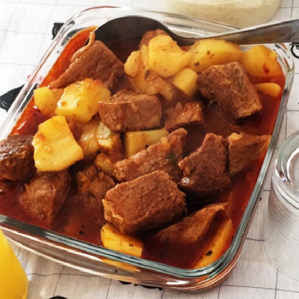 Receita de carne de panela com batata