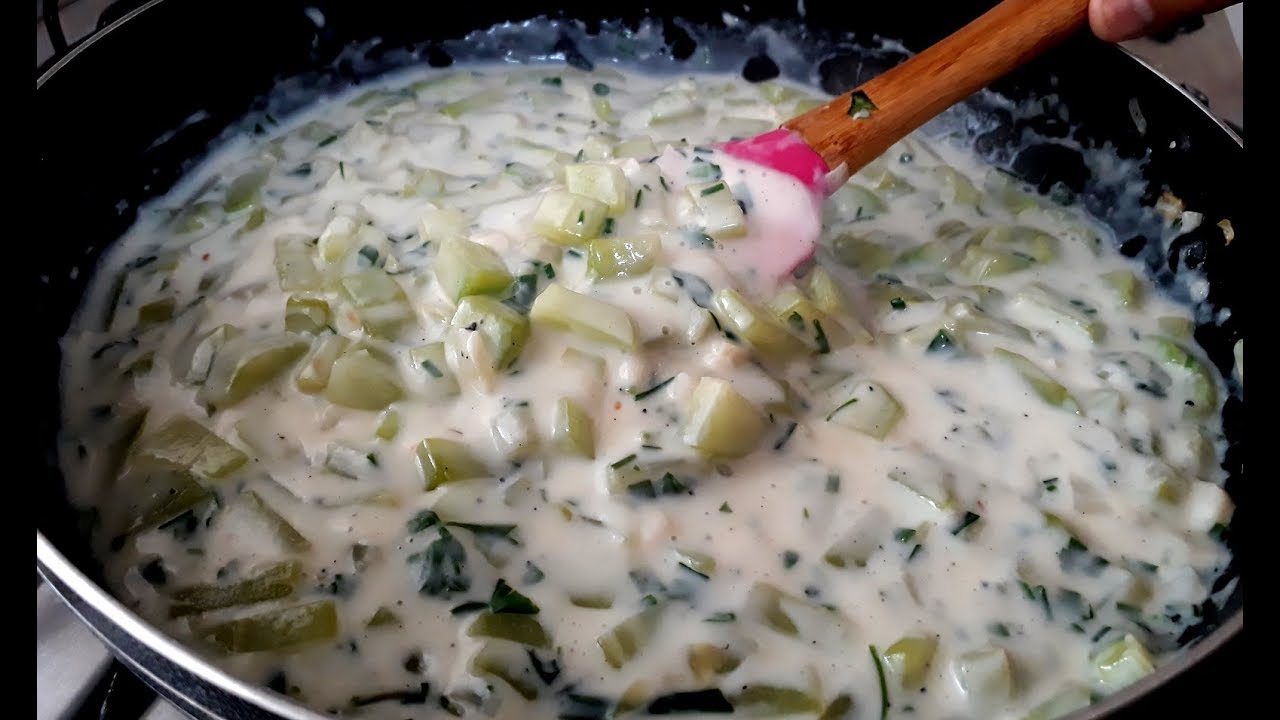 Receita de chuchu ao molho branco