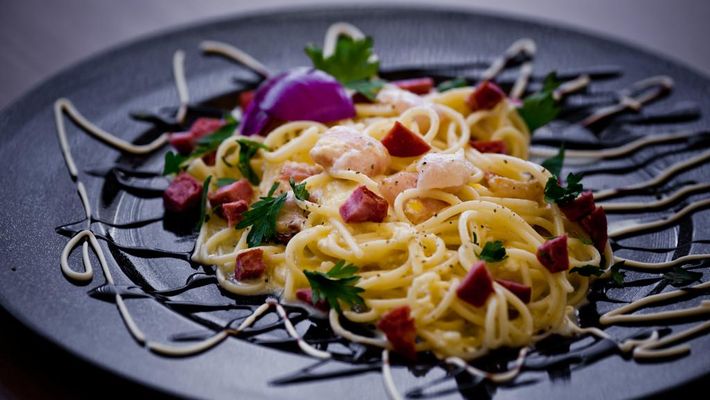 Receita de macarrão à carbonara