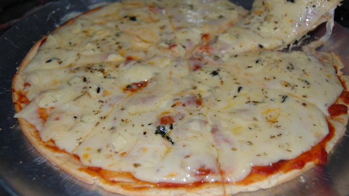 Receita de pizza de liquidificador fácil