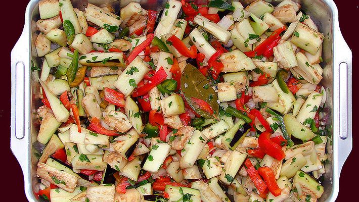 Receita de salada de berinjelas ao forno