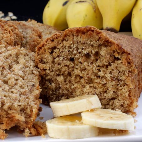 Receita de bolo de banana e aveia