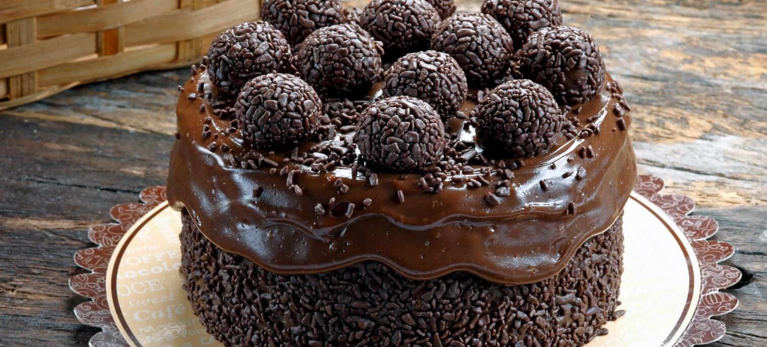 Receita de bolo de brigadeiro