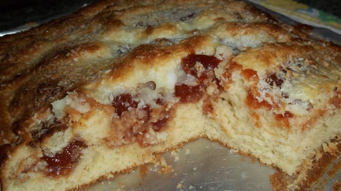 Receita de bolo de goiabada e coco