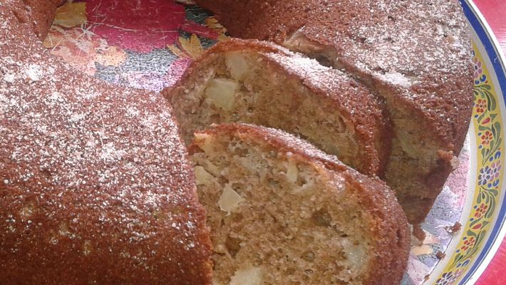 Receita de bolo de maçã de liquidificador - o melhor do mundo