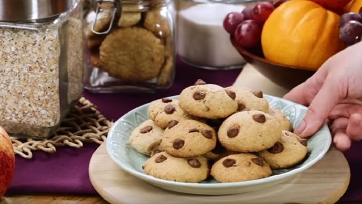 Receita de cookies fáceis de aveia