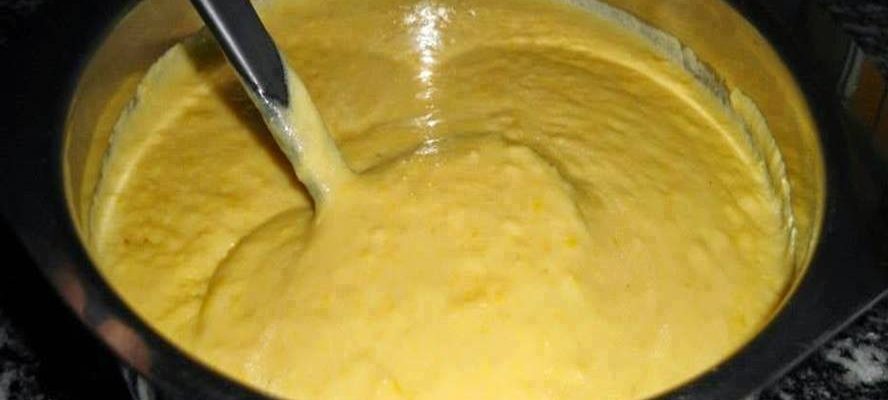 Receita de creme de milho