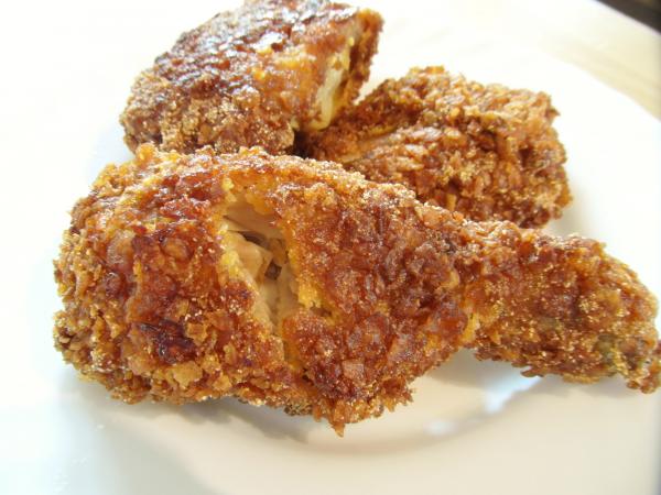 Receita de frango frito crocante