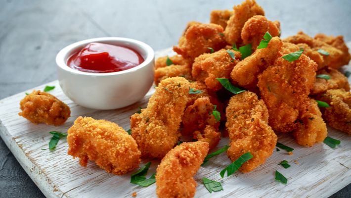 Receita de nuggets caseiro