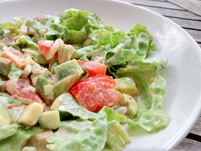 Receita de salada de alface diferente