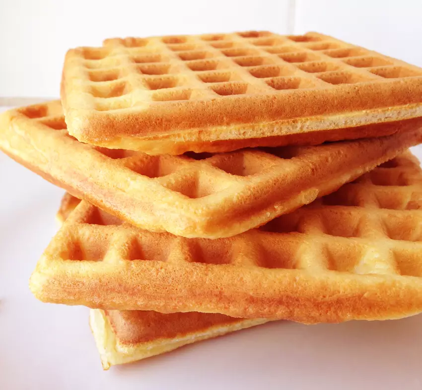 Receita de waffles caseiros