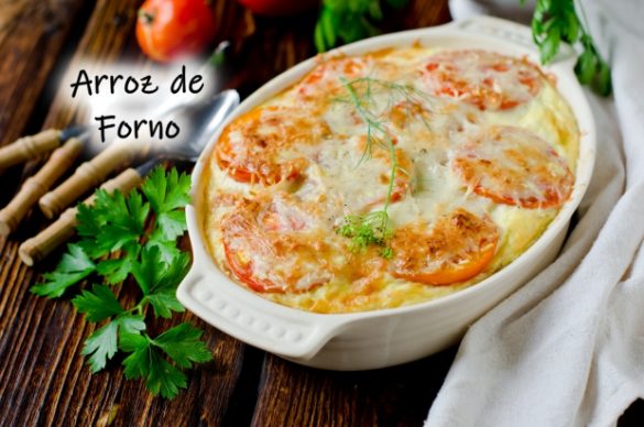 Arroz de forno cremoso