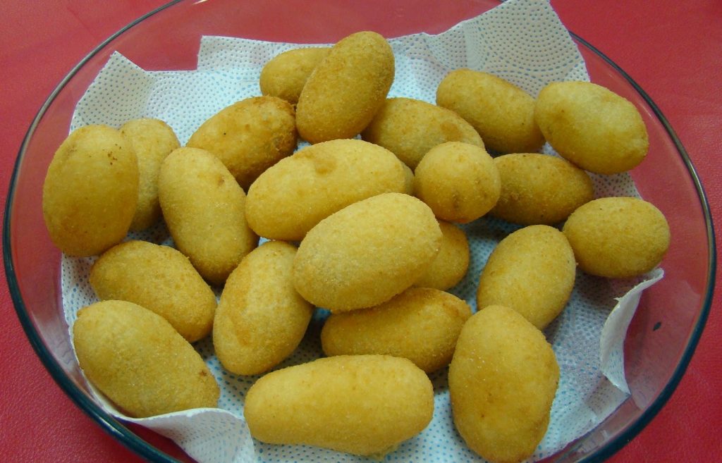 Bolinho de mandioca de minuto