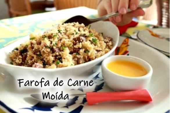 Farofa de carne moída