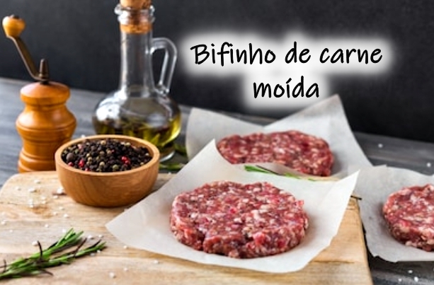 Receita de bife de carne moída