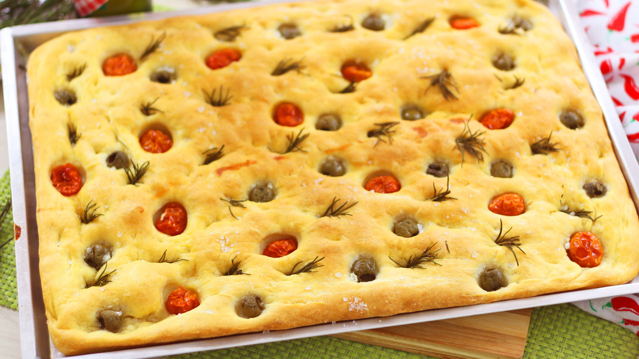 Receita de focaccia tradicional