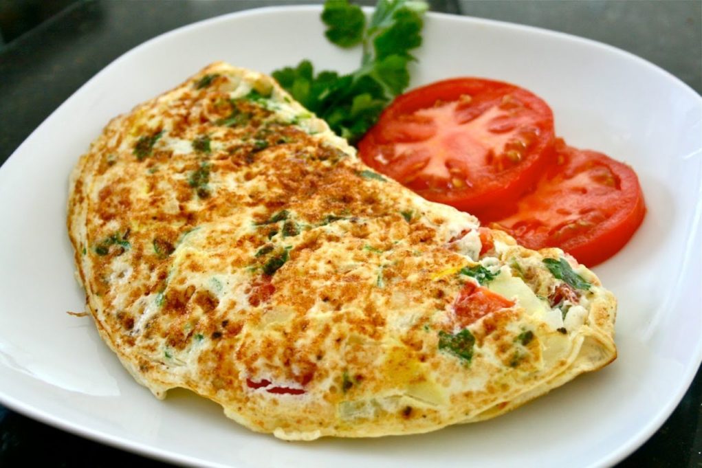 Receita de omelete temperado