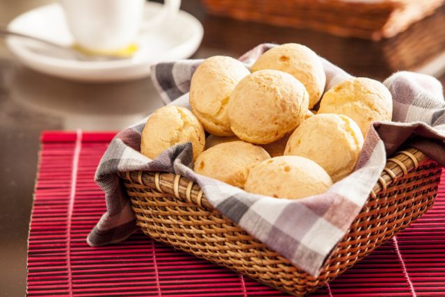 Receita de pão de queijo de cheddar