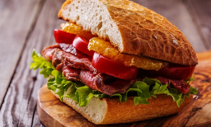 Receita de sanduíche de rosbife