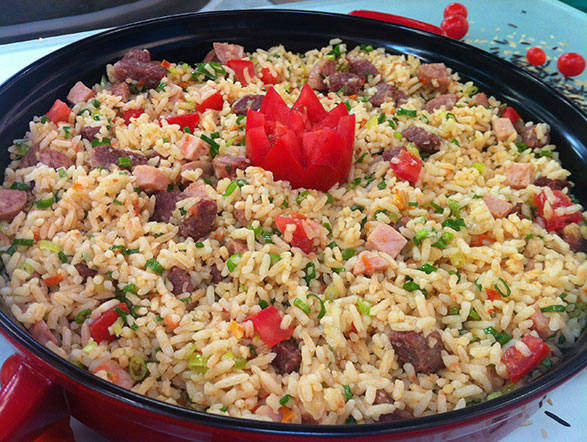 Arroz de carreteiro simples