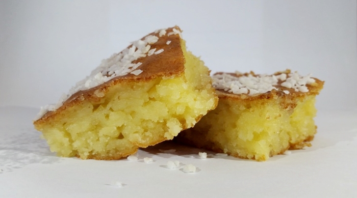 Bolo de aipim no liquidificador