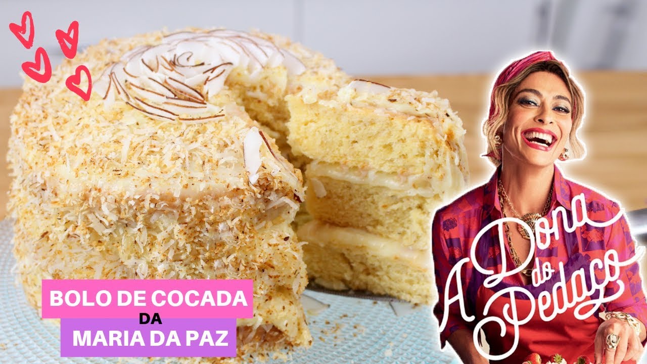 Bolo de cocada da maria da paz