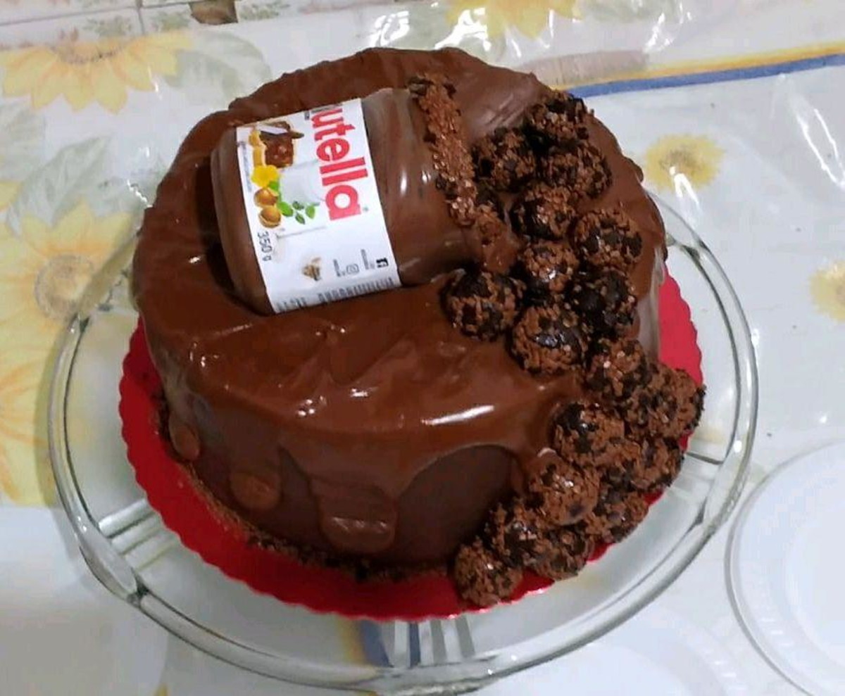 Bolo de nutella