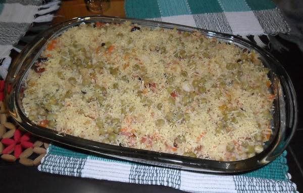 Como fazer arroz de forno de natal