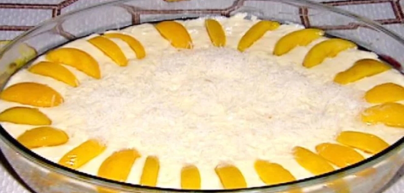 Creme gelado de pêssego