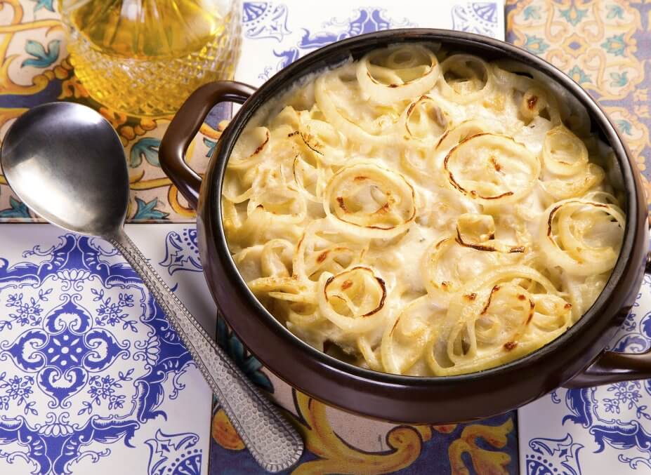 Receita de bacalhau na nata