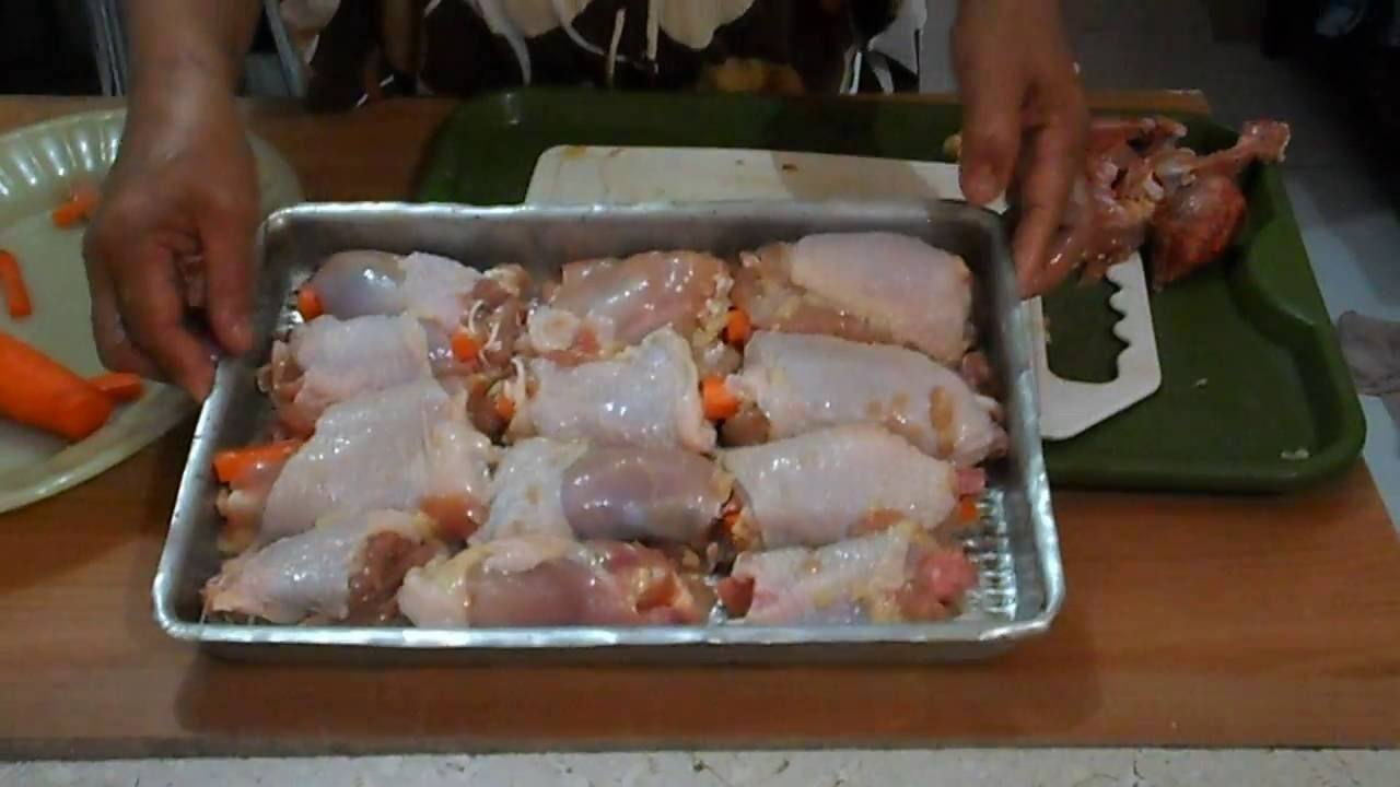 Receita de filé de sobrecoxa recheado com bacon