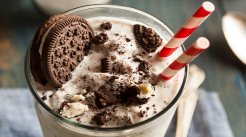 Receita de milk shake simples de oreo