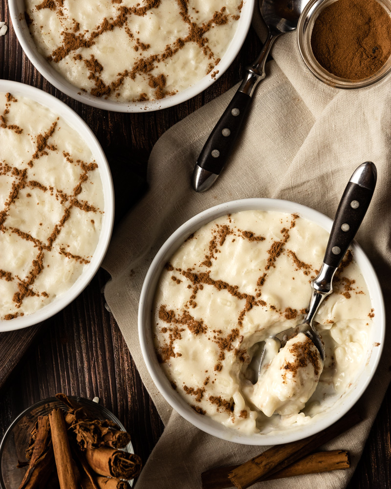 Arroz doce saudável sem ovo e sem leite