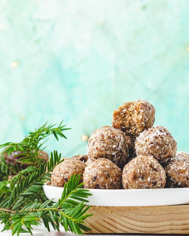 Bolinhas de limão e gengibre energéticas