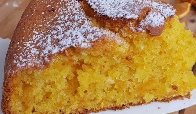 Bolo de abóbora com coco