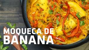 Moqueca de banana verde caseira