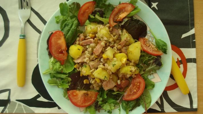 Receita de salada de tender com batata