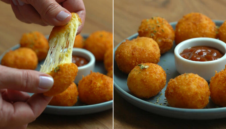 Bolinha de queijo sem usar massa