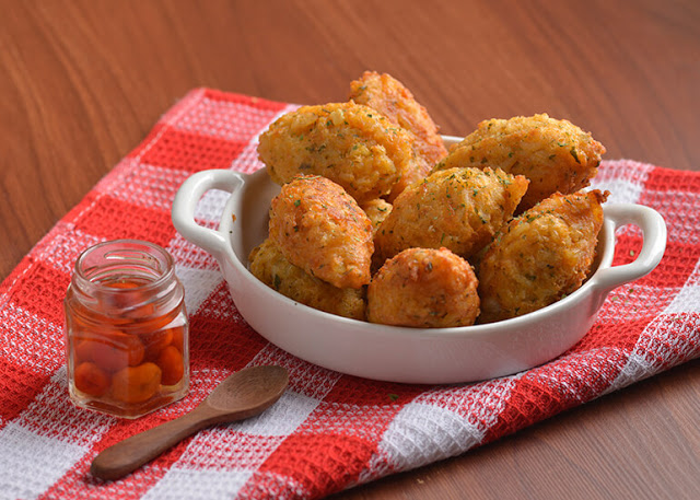 Bolinho de arroz na air fryer