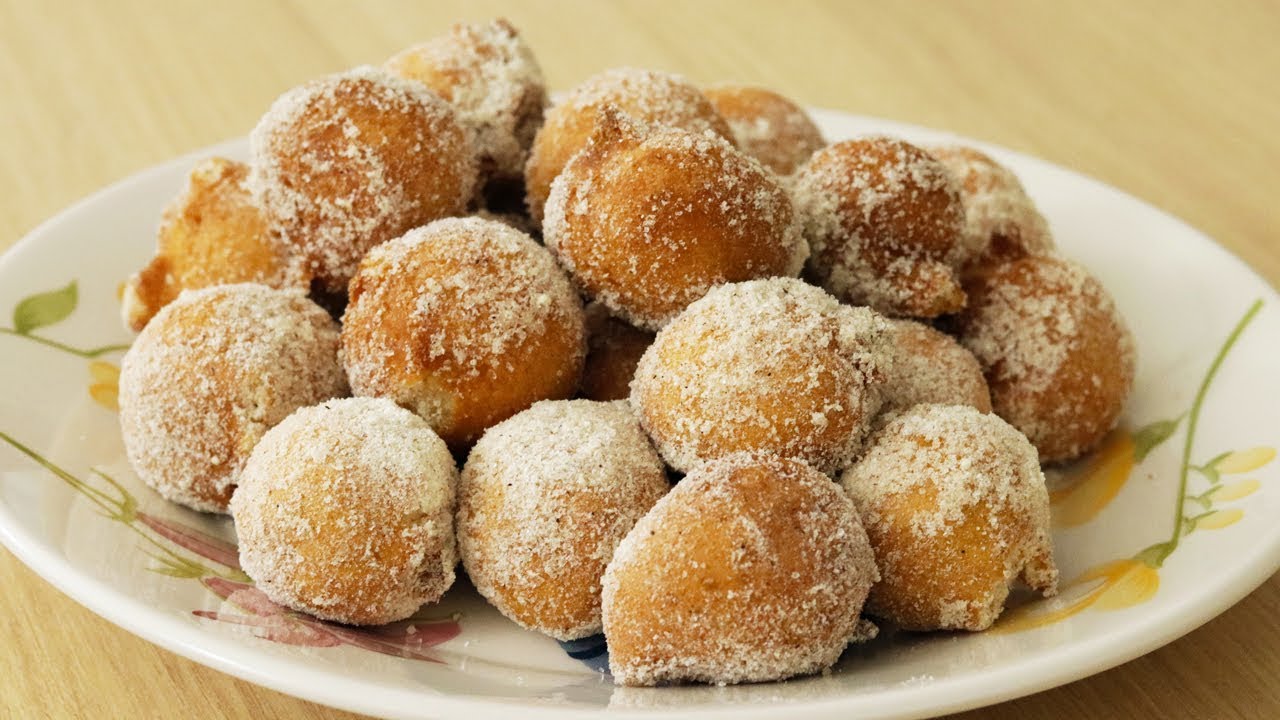 Bolinho de leite ninho delicioso frito