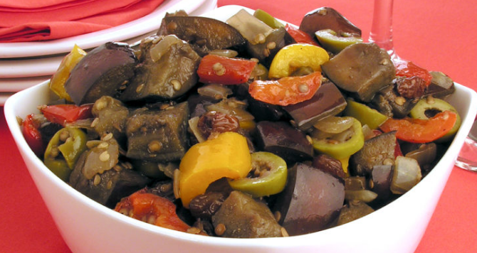 Caponata de berinjela fácil e prática