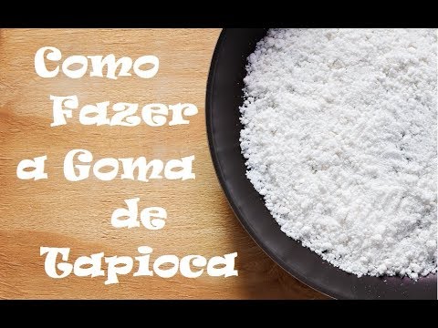 Goma de tapioca de mandioca caseira com 2 ingredientes