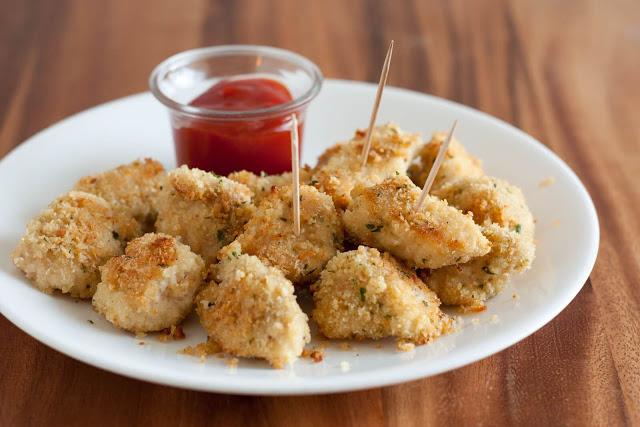 Nugget de frango caseiro na air fryer