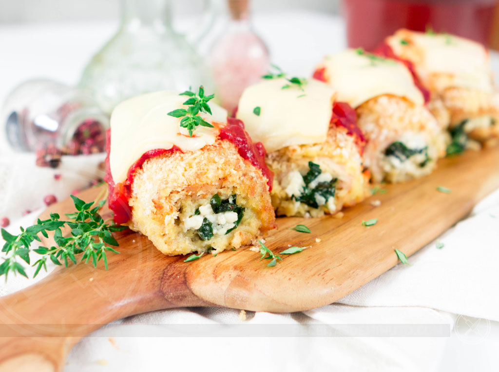 Parmegiana recheado fácil e sem fritura