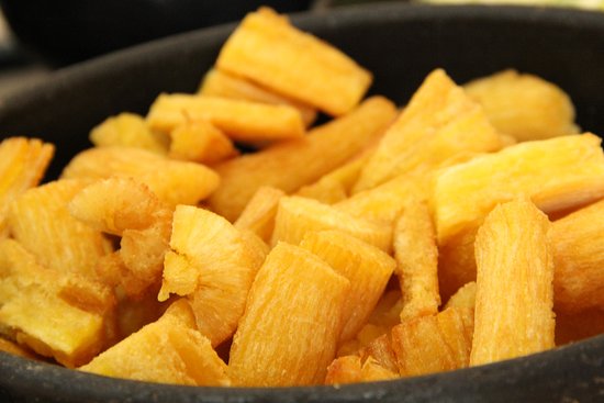 Receita de aipim frito