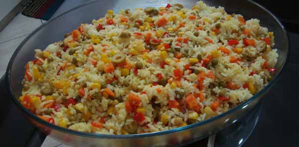 Receita de arroz a grega fácil e deliciosa